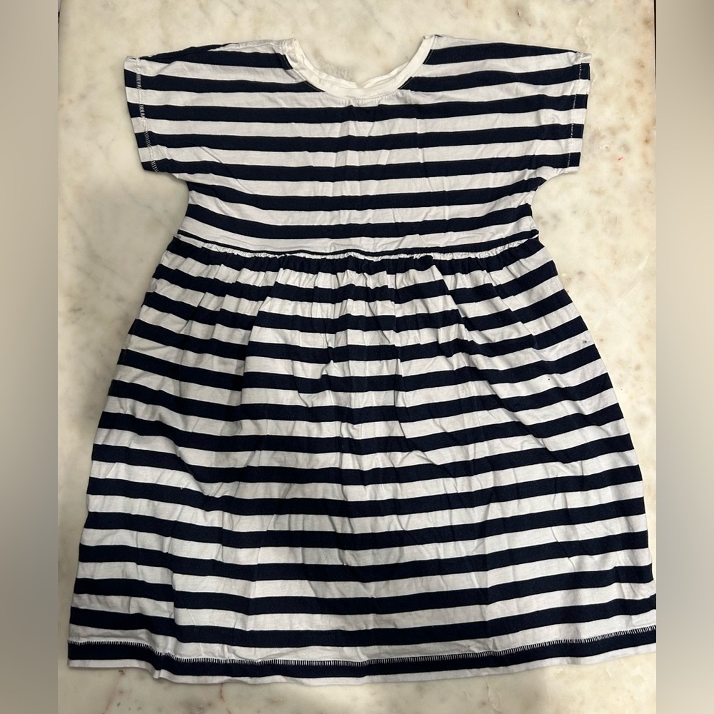 Old Navy Girl’s Navy Striped T-Short Dress